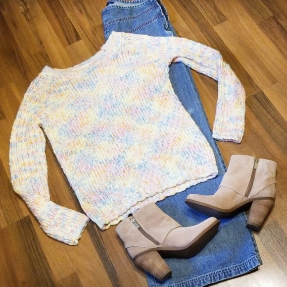 vestique Sweaters - Vestique | Pastel Chunky Knit Sweater